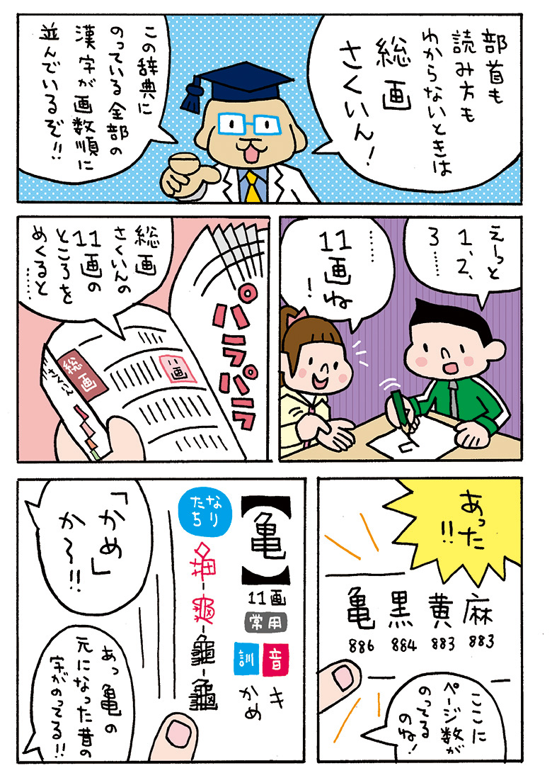 漢字辞典のつかい方漫画