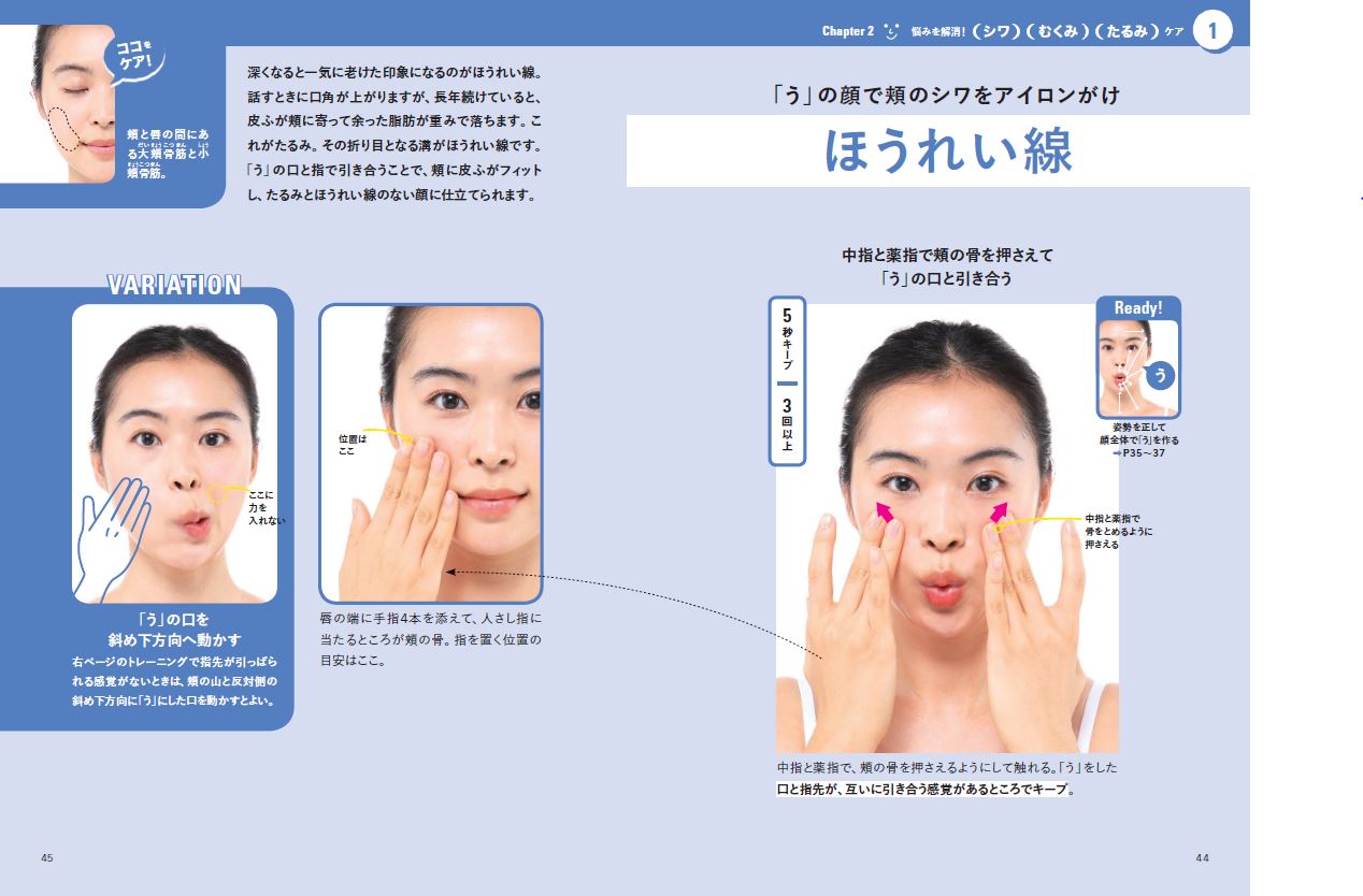 「34種類の顔の悩みに対応 ほうれい線」紙面