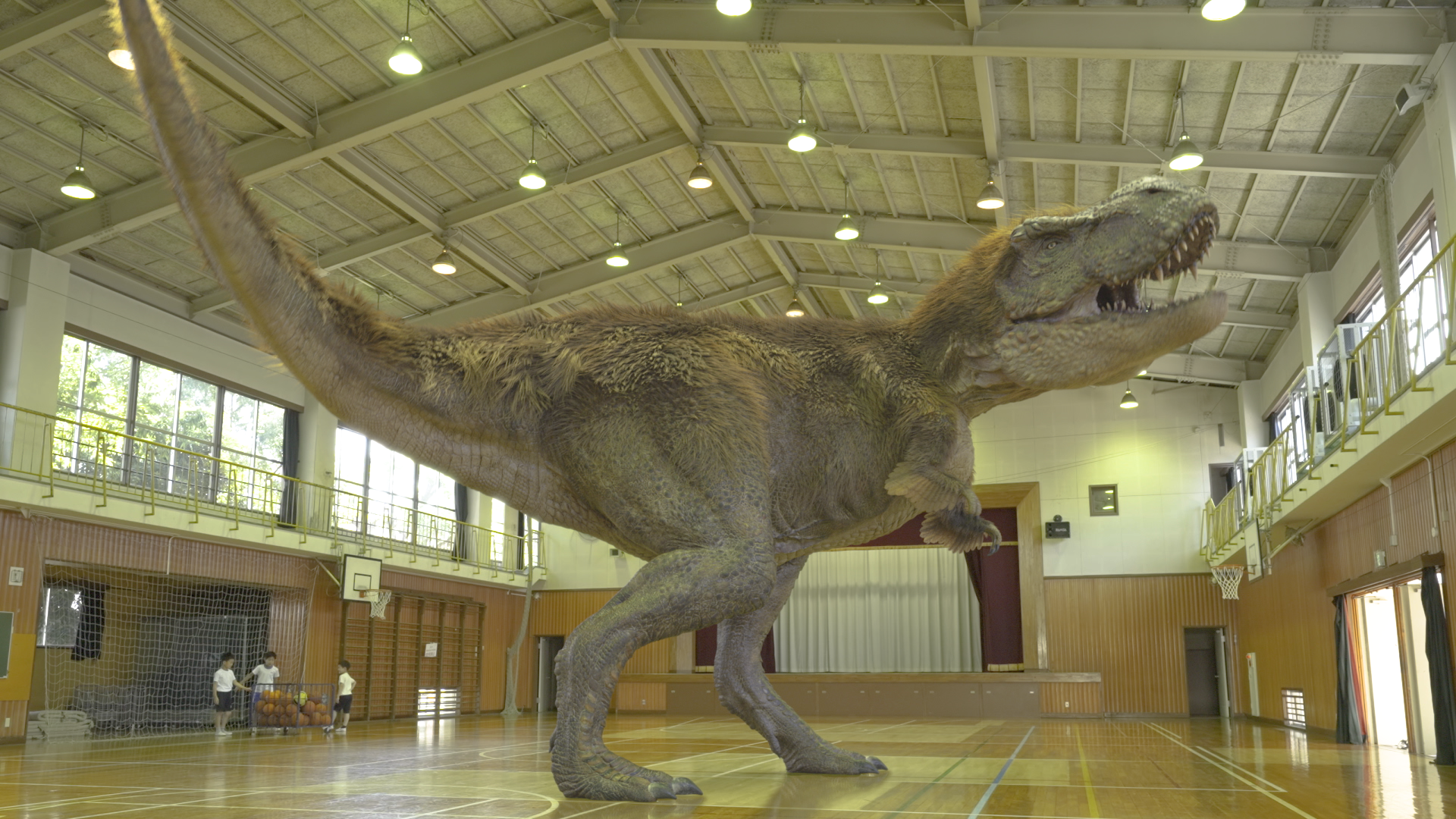 「迫力のCGで恐竜の大きさがわかる」画像