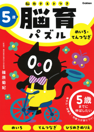 『脳育パズル（脳力テストつき）５歳　めいろ・てんつなぎ　５歳までに伸ばしたい』書影