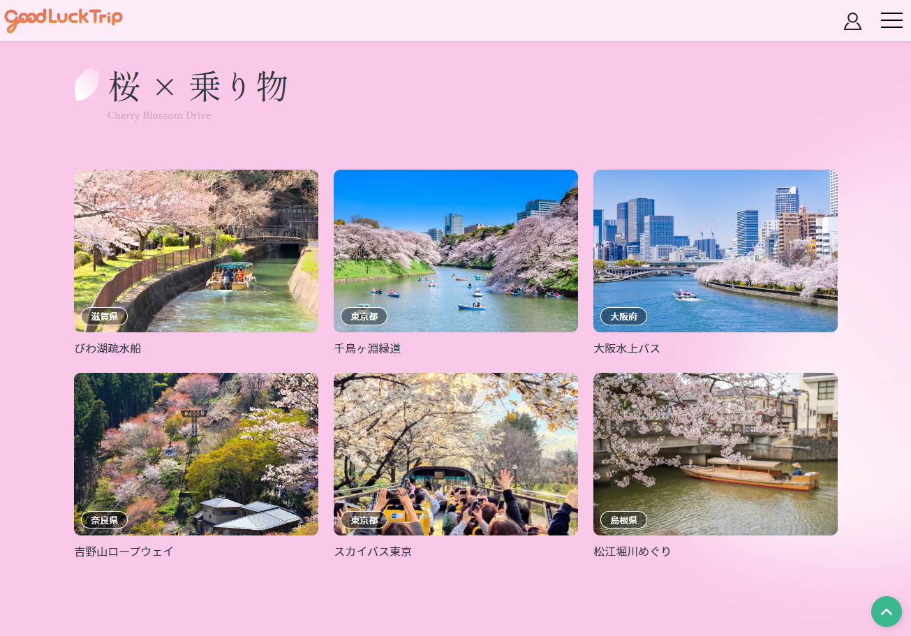 「桜×乗り物」画像