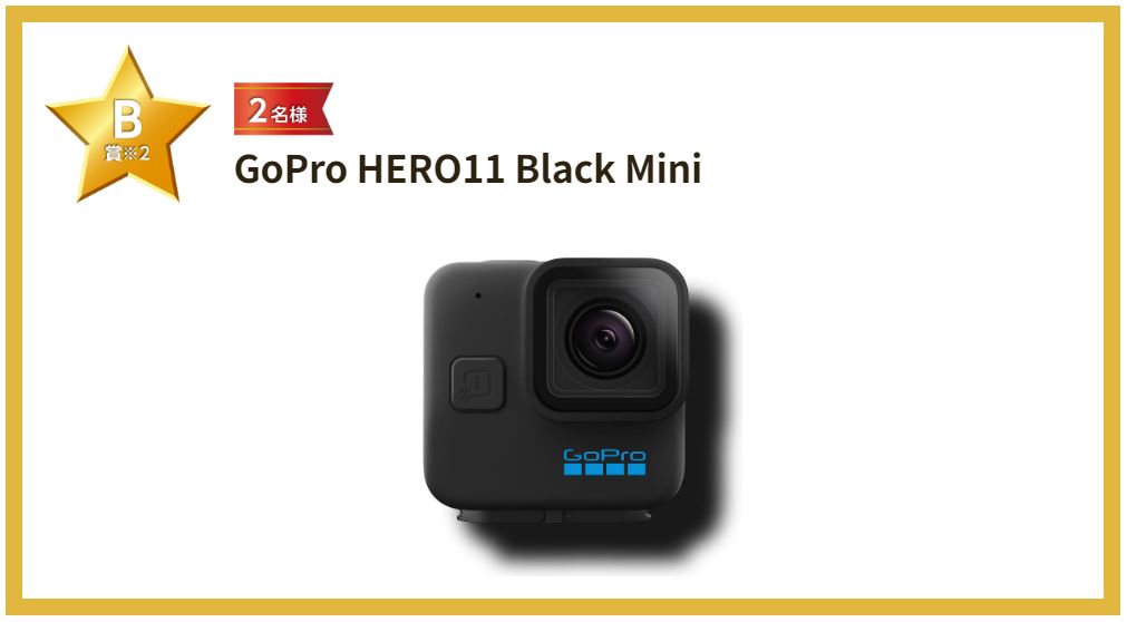 「B賞　GoPro HERO11 Black Mini」画像