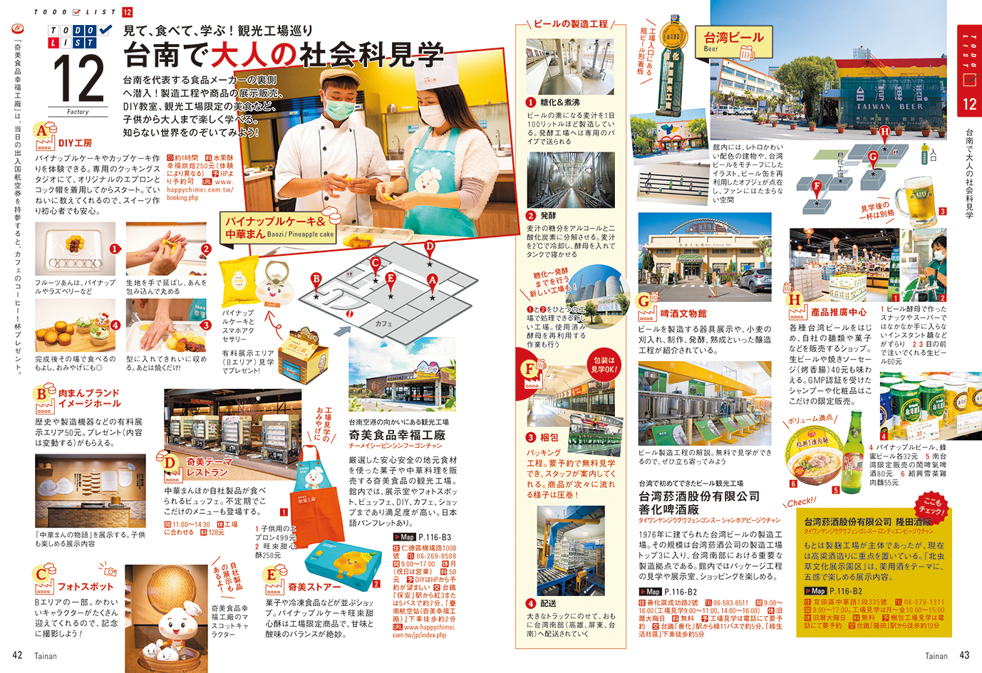 「見て、食べて、学ぶ！観光工場巡り　台南で大人の社会科見学」紙面