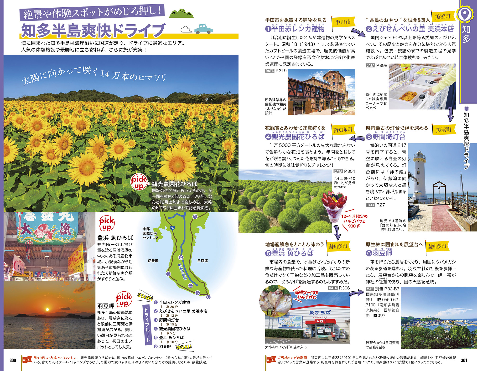「日本でいちばん長い期間ヒマワリが楽しめるおすすめドライブルート」紙面
