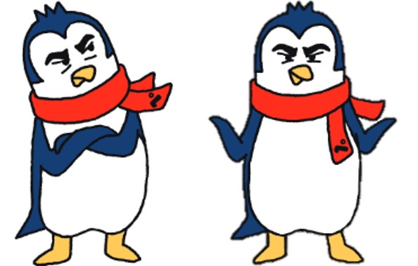 「ペンギン先パイの表情やポーズにも注目」画像