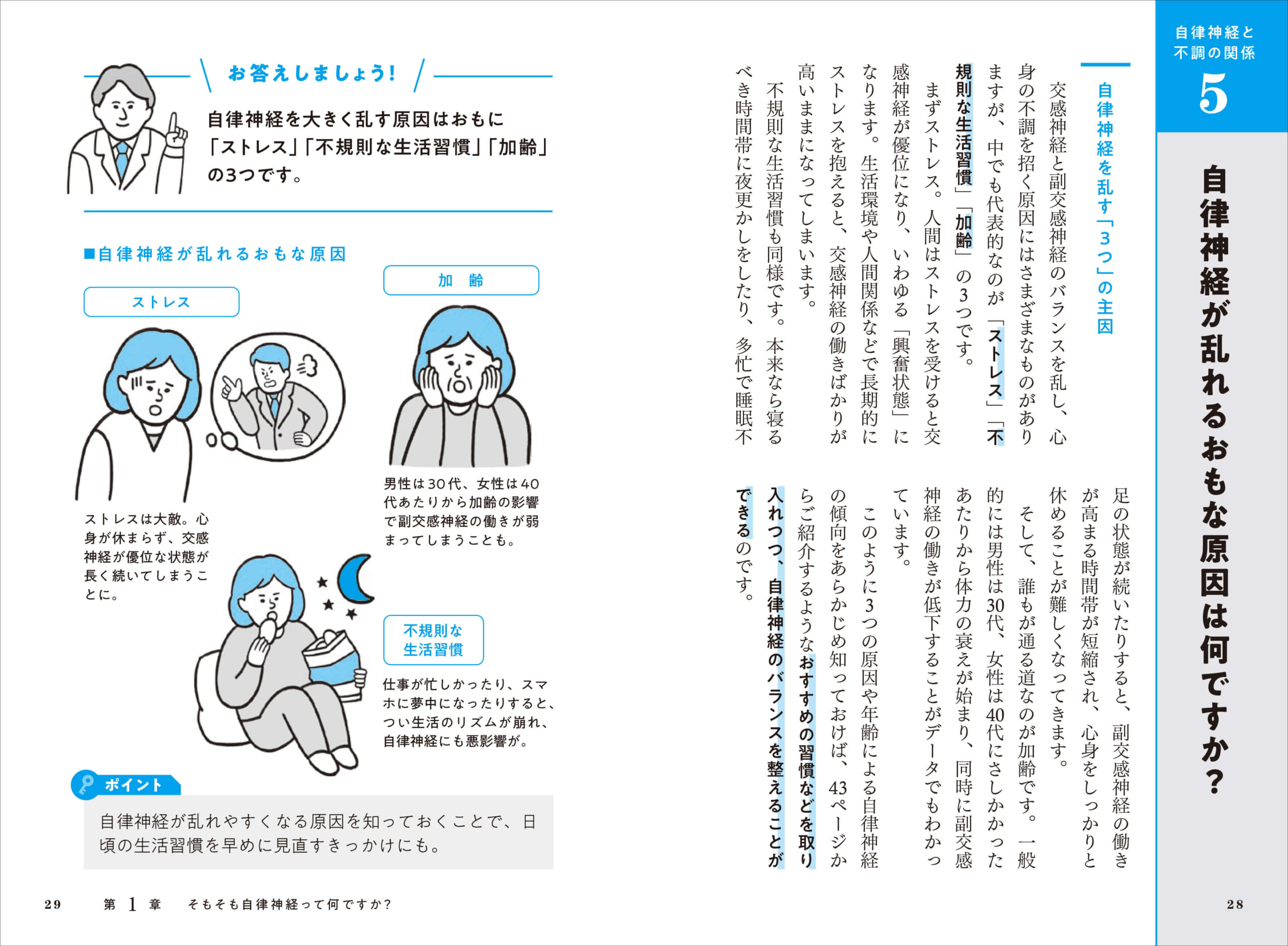 「意外と知らない自律神経についてＱ＆Ａ形式でわかりやすく紹介」紙面