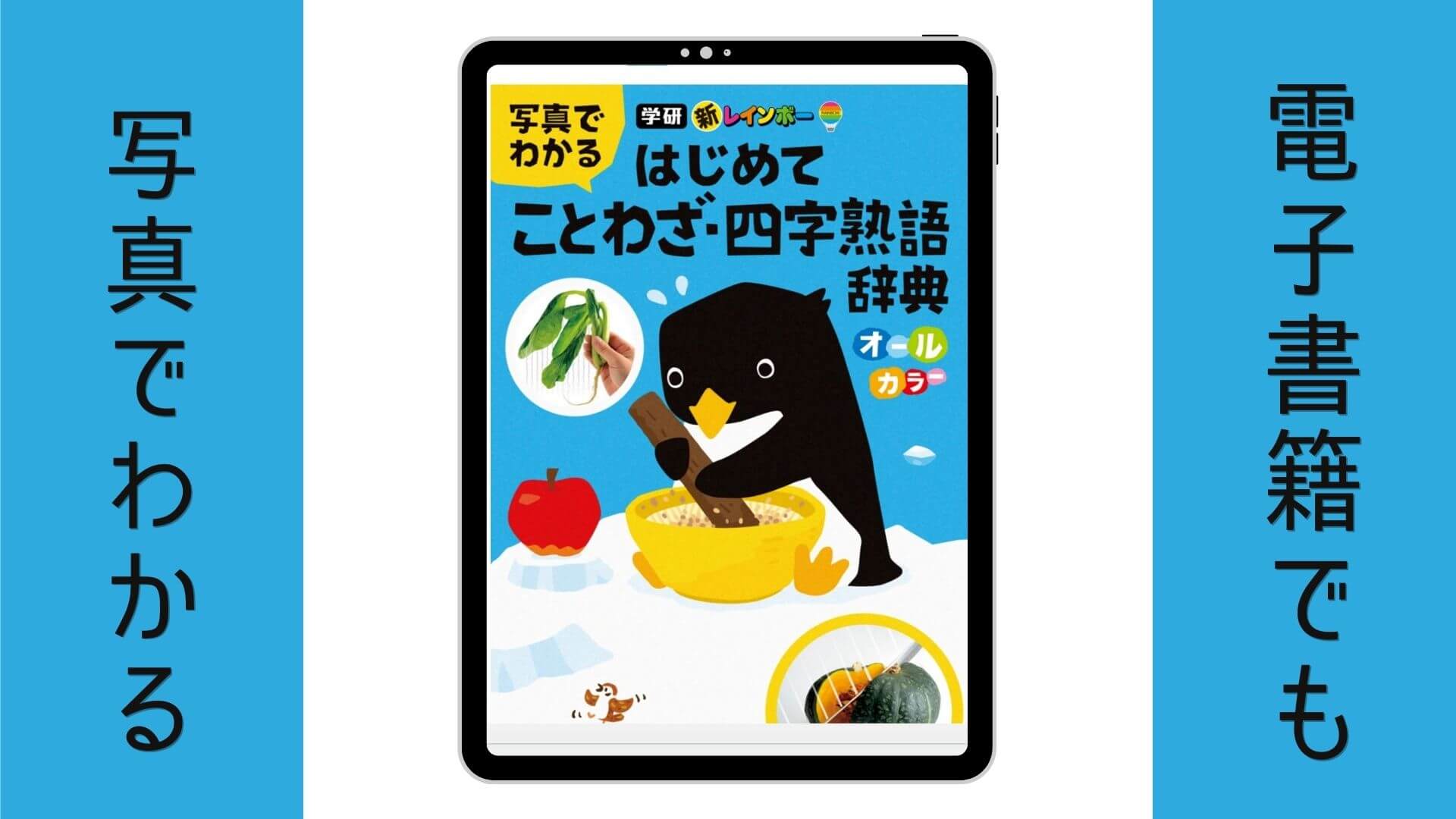 「写真が主役の、新感覚ことわざ辞典。タブレットなどの大画面でご覧になるのがおすすめです」画像