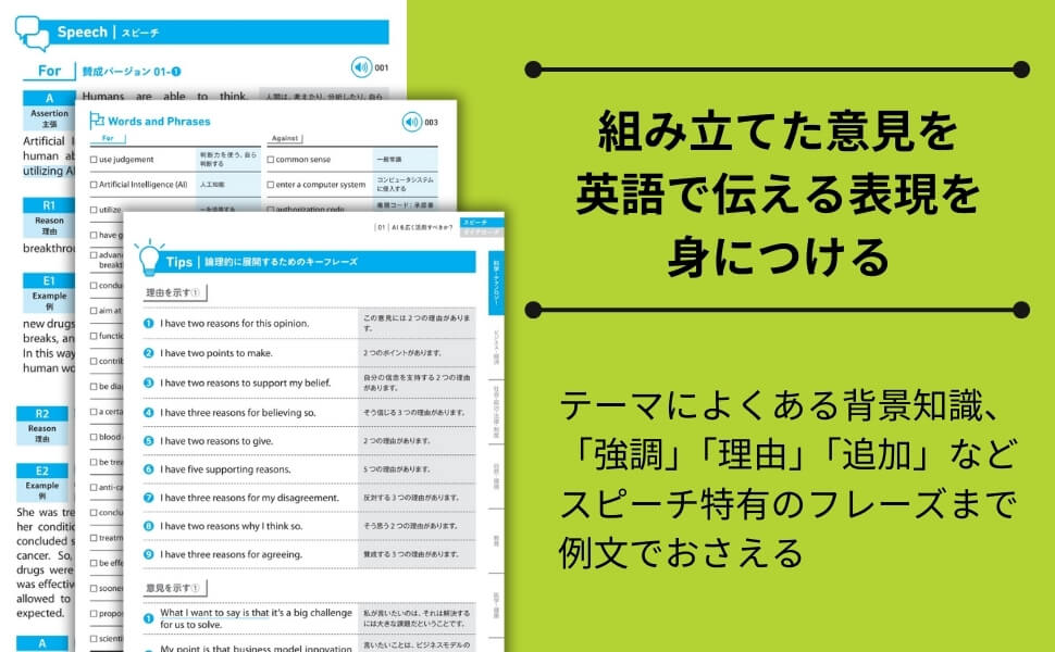 「組み立てた意見を英語で伝える表現を身につける」紙面