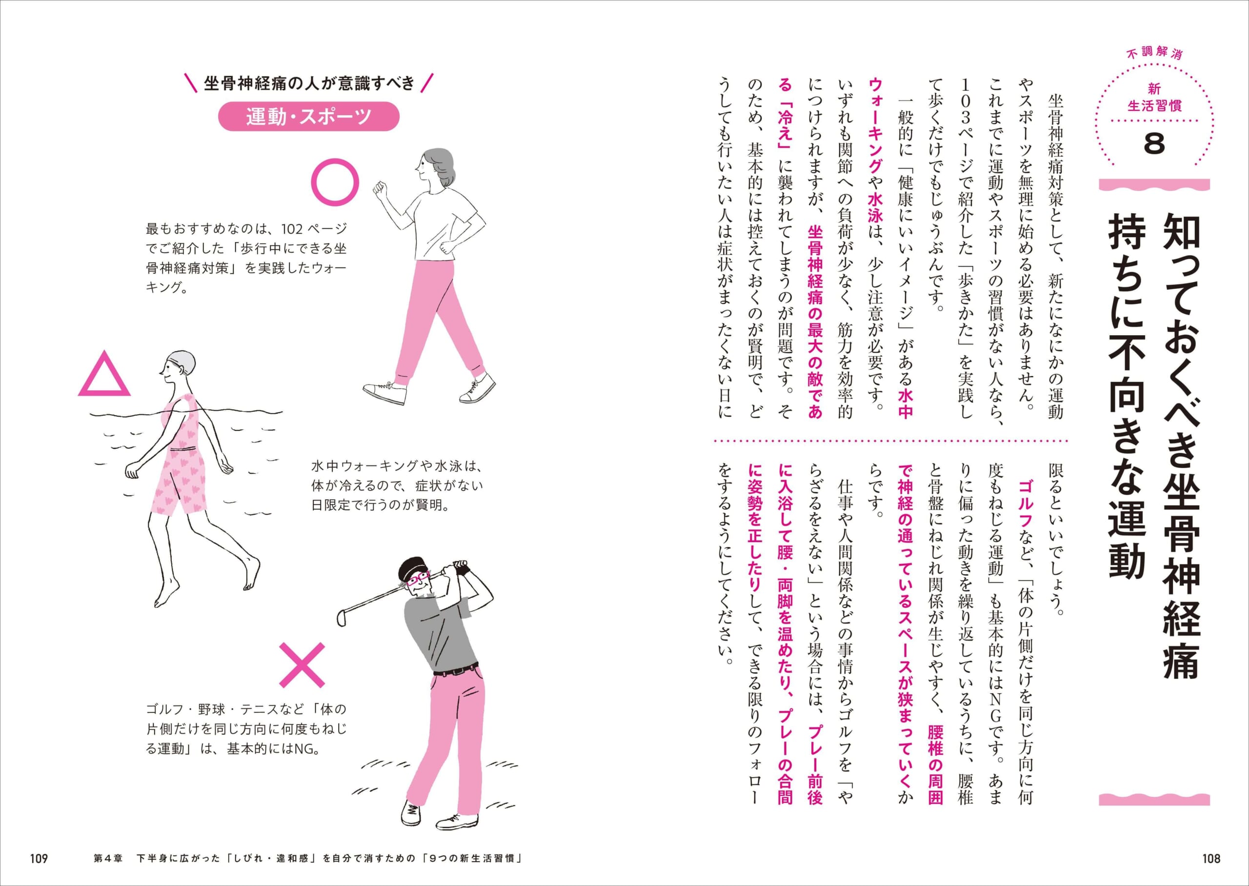 「症状を悪化させないために不向きな運動や運動時の注意点を知っておくことはとても大切」紙面