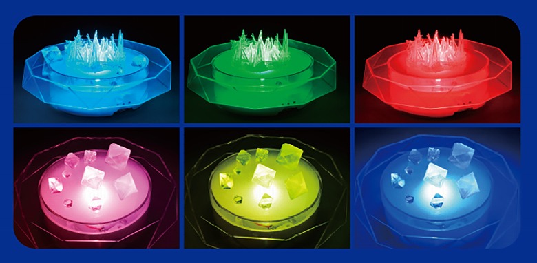 5種類の結晶が育てられる化学実験キット、新発売！ 自由研究にも