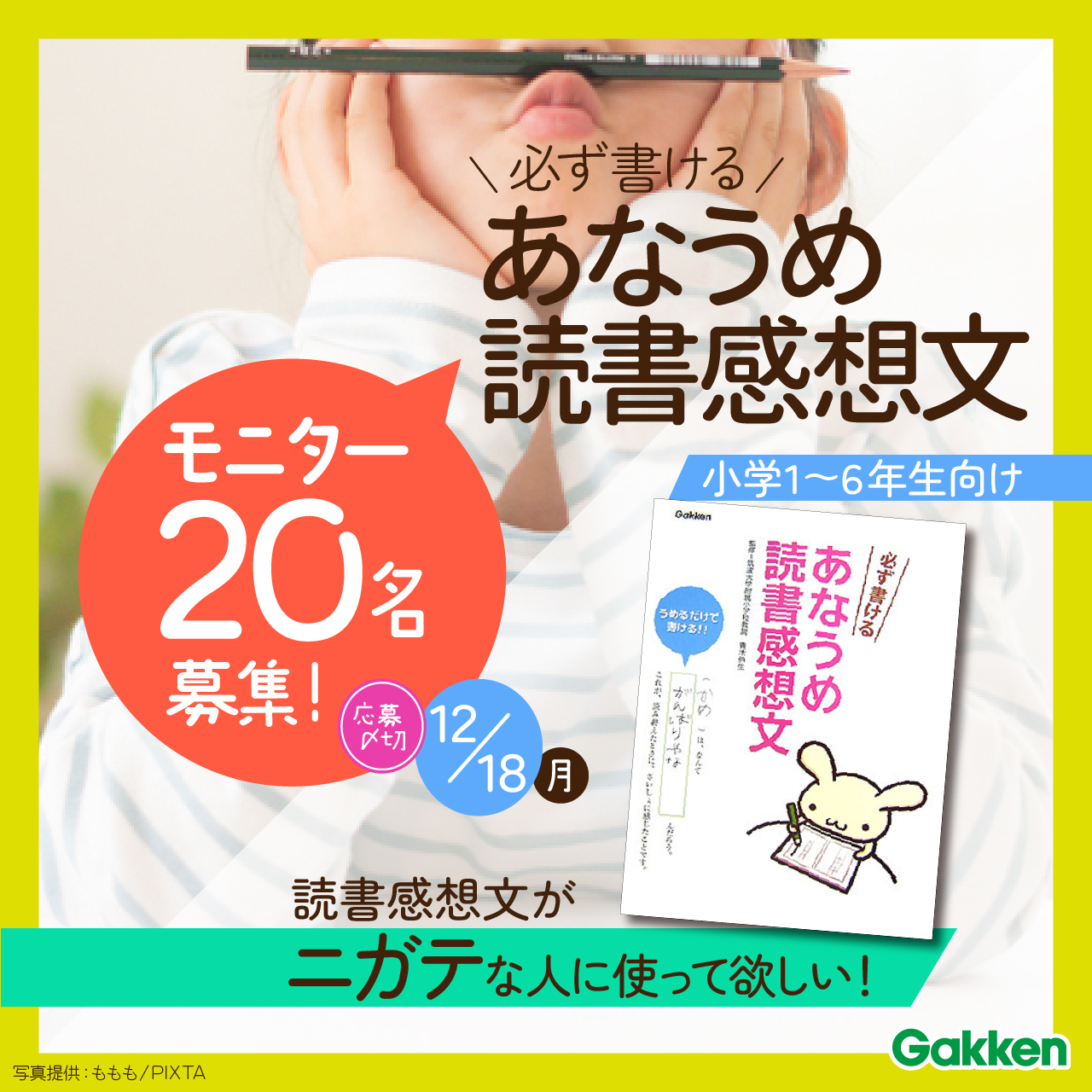 空欄をうめるだけで完成！】「必ず書ける あなうめ読書感想文